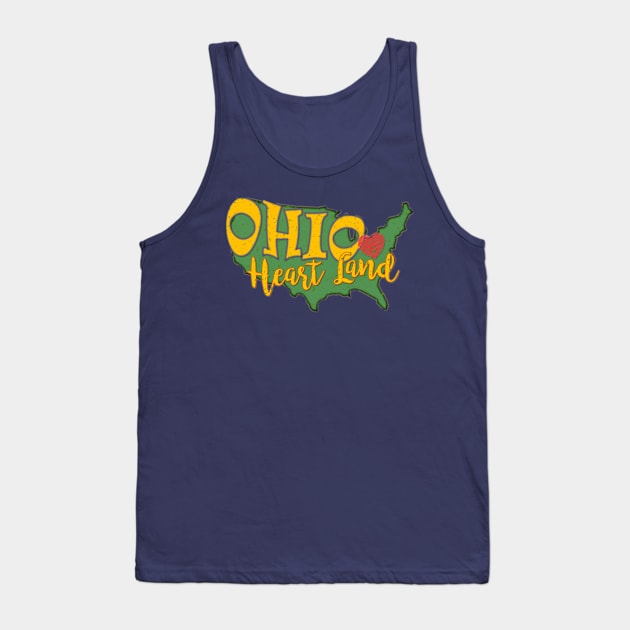 Ohio Heart of it All Tank Top by Bits